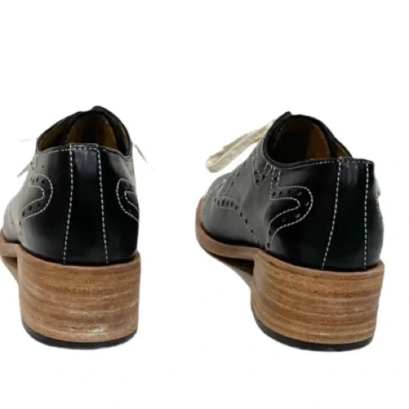 FLORSHEIM x ESQUIVEL Black Leather Oxford Shoes 6 $600